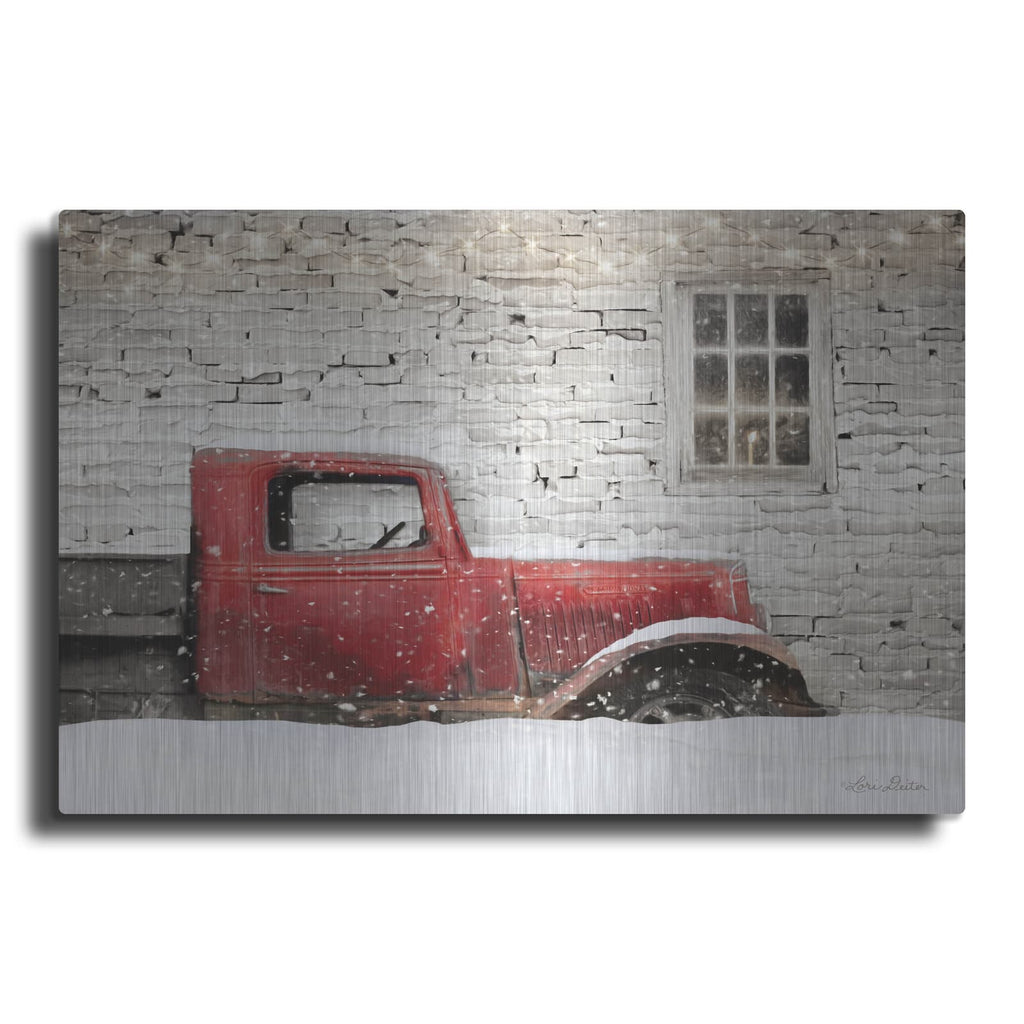 'Winter Parking Spot' by Lori Deiter – Metal Wall Art