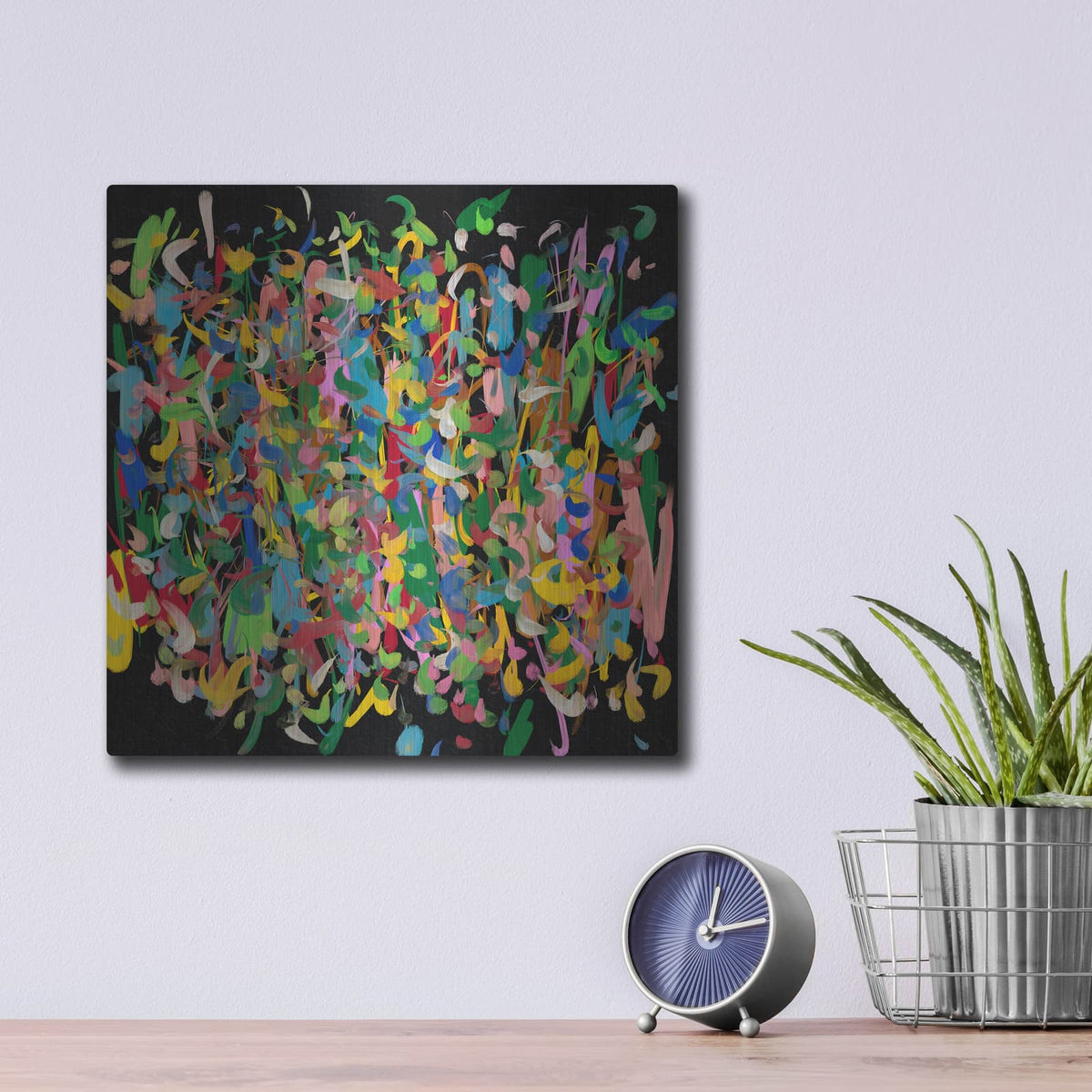 'Woodland' by Cesare Bellassai – Metal Wall Art, 12x12 room view