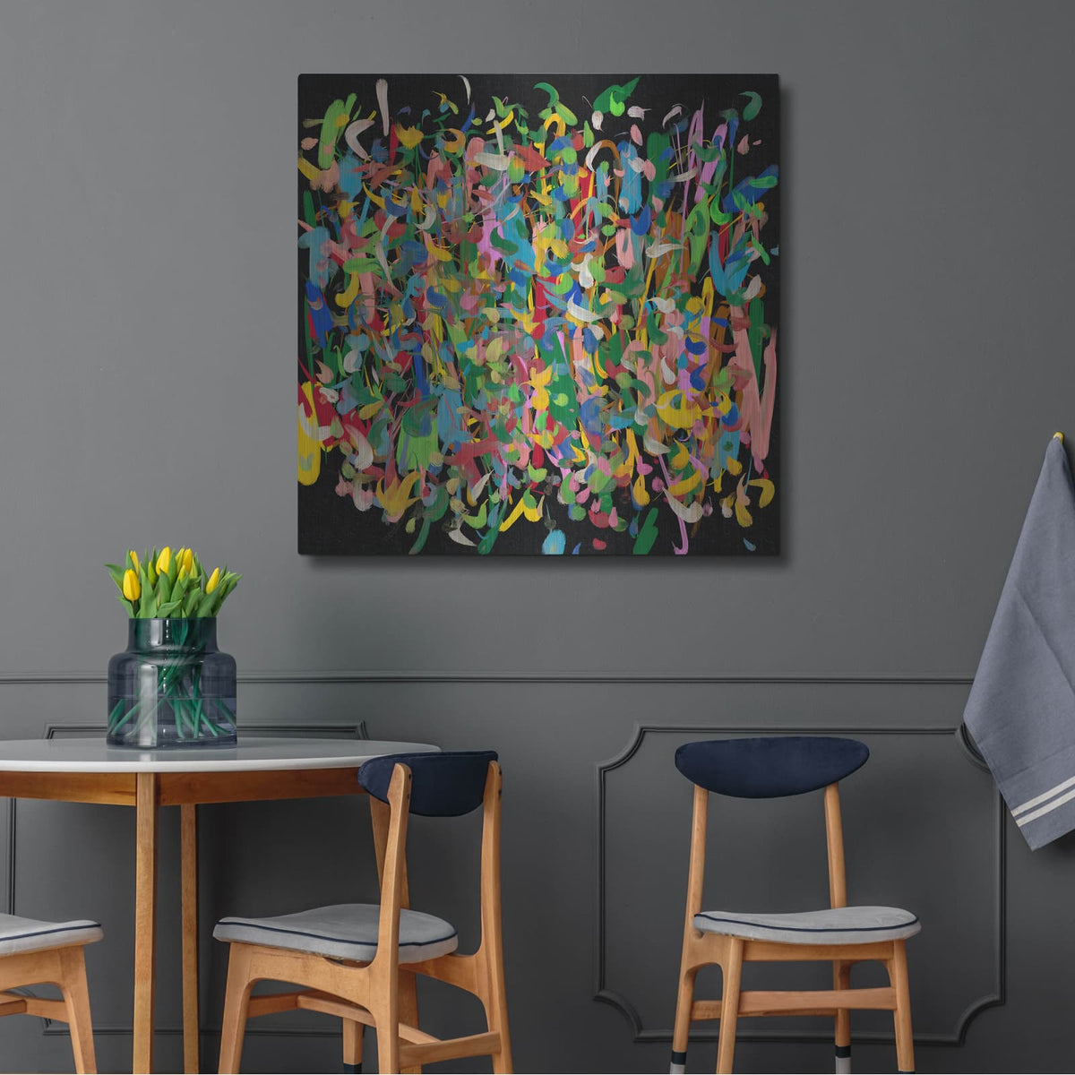 'Woodland' by Cesare Bellassai – Metal Wall Art, 36x36 room view