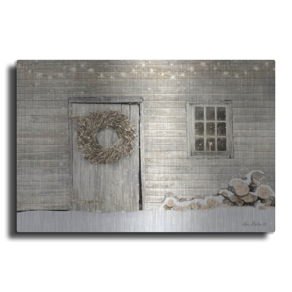 'Old Farm Christmas' by Lori Deiter – Metal Wall Art