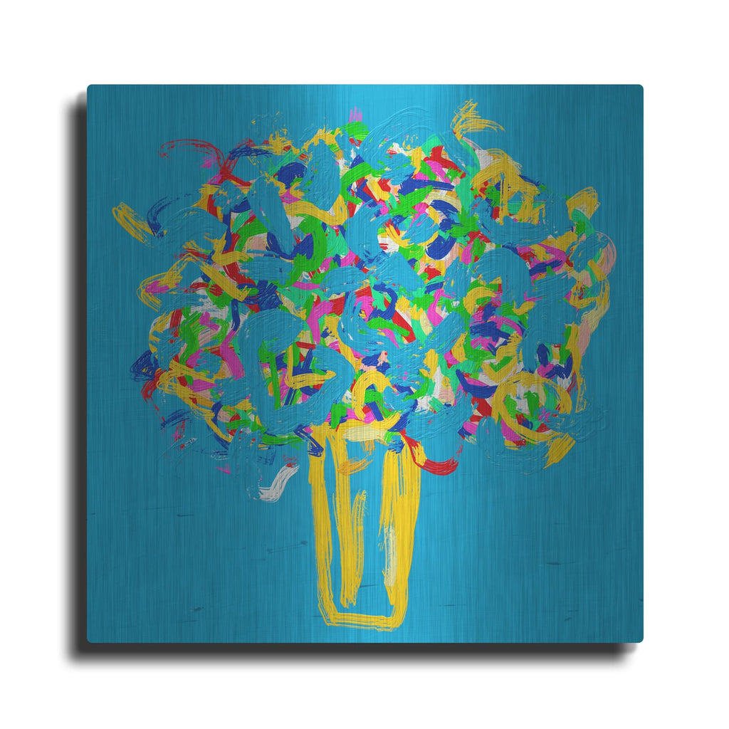 'Spring Flowers' by Cesare Bellassai – Metal Wall Art