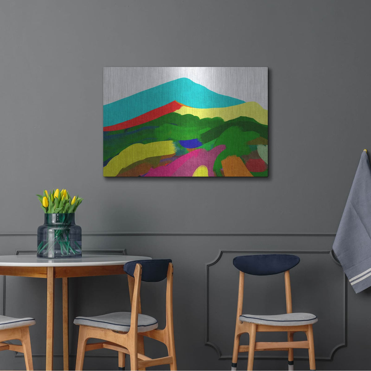 'Sicilian Mountain' by Cesare Bellassai – Metal Wall Art, 36x24 room view