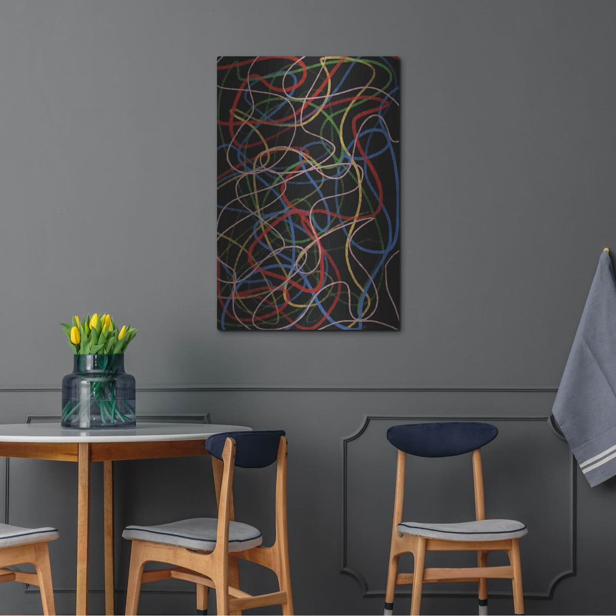 'Colorful Freedom' by Cesare Bellassai – Metal Wall Art, 24x36 room view