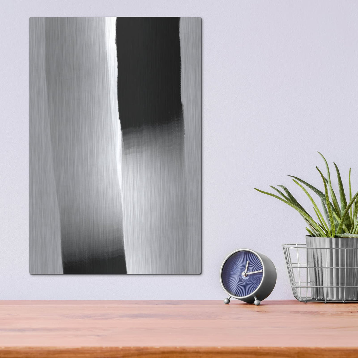 'Black Armony 2' by Cesare Bellassai – Metal Wall Art, 12x16 room view