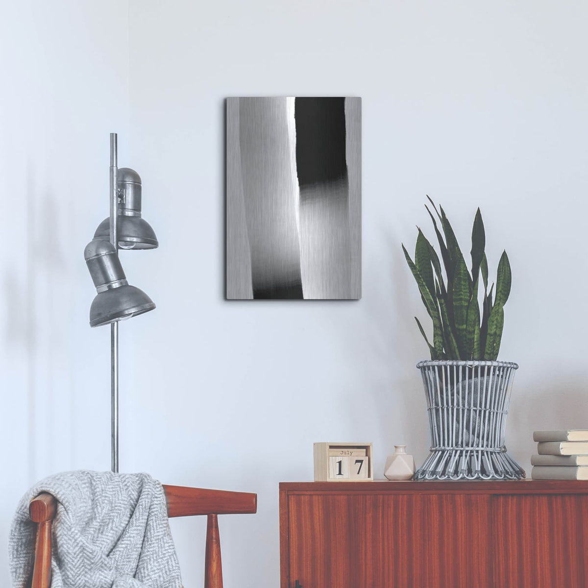 'Black Armony 2' by Cesare Bellassai – Metal Wall Art, 16x24 room view