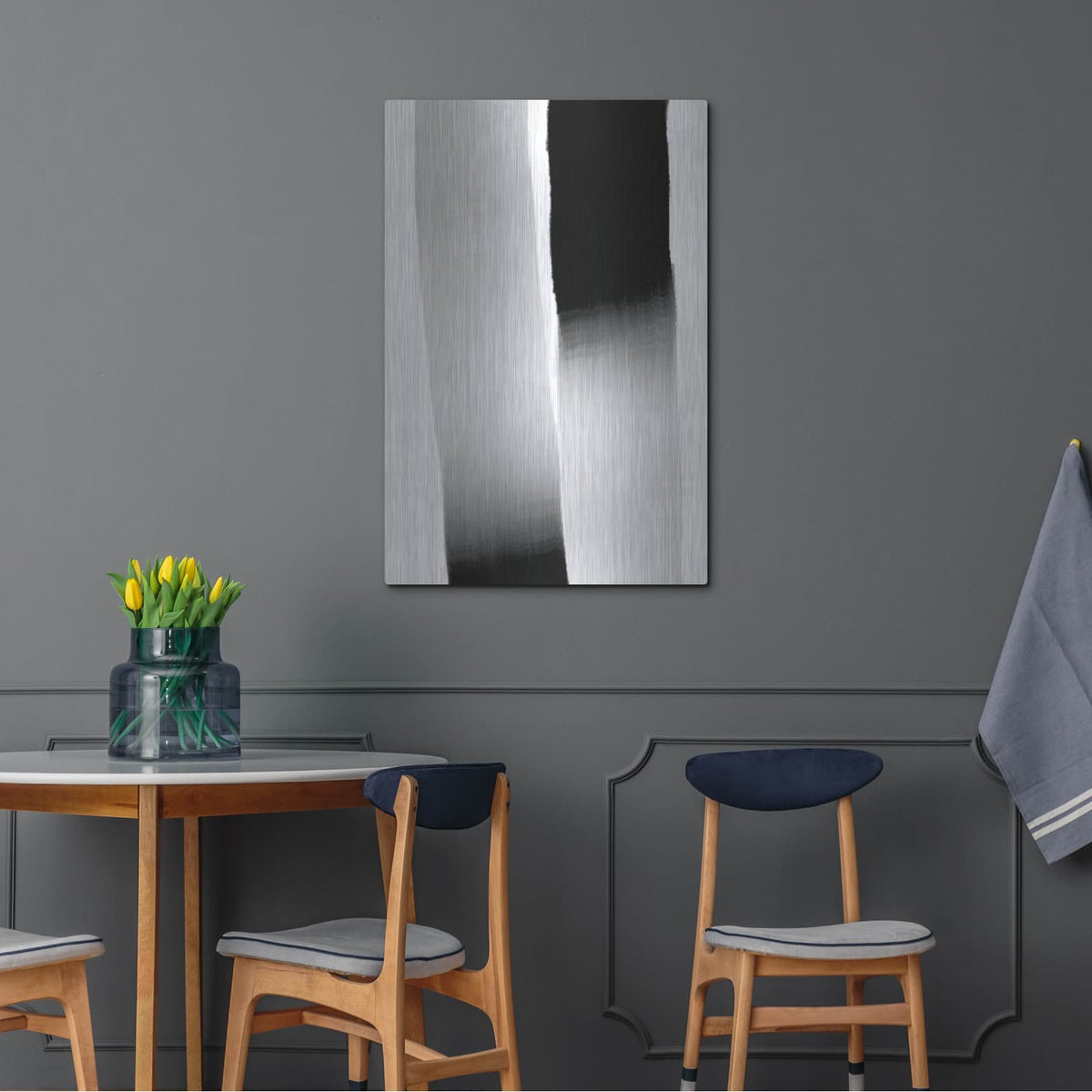 'Black Armony 2' by Cesare Bellassai – Metal Wall Art, 24x36 room view