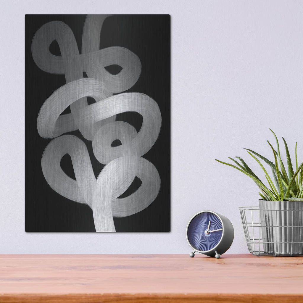 'Black Armony' by Cesare Bellassai – Metal Wall Art, 12x16 room view