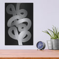 'Black Armony' by Cesare Bellassai – Metal Wall Art, 12x16 room view