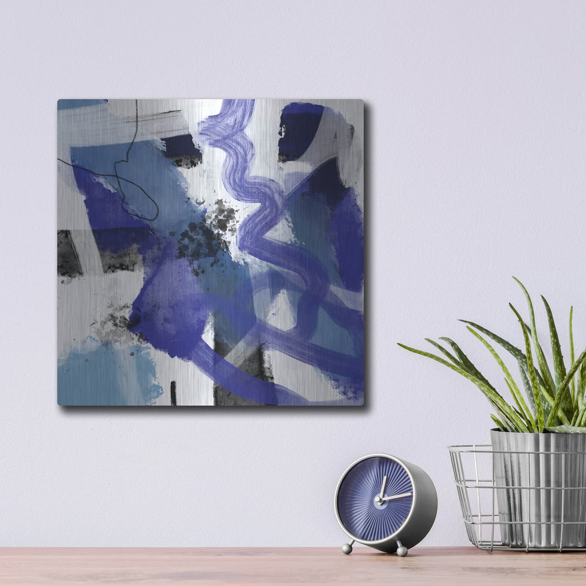 'A Glass Of Water' by Cesare Bellassai – Metal Wall Art, 12x12 room view