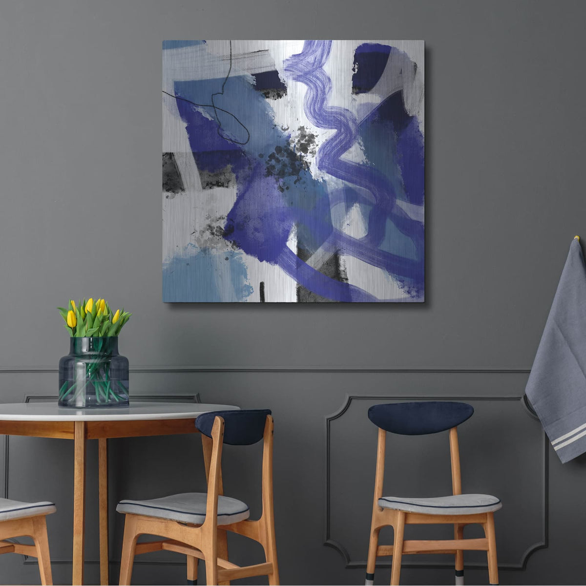 'A Glass Of Water' by Cesare Bellassai – Metal Wall Art, 36x36 room view