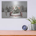 'Rustic Christmas Trees' by Lori Deiter – Metal Wall Art, 16x12 room view