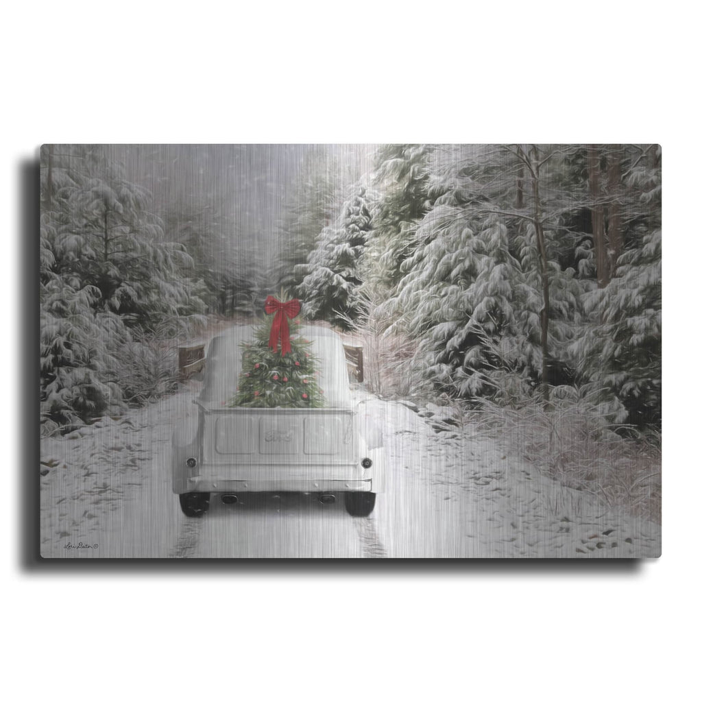 'Picking Up the Tree' by Lori Deiter – Metal Wall Art