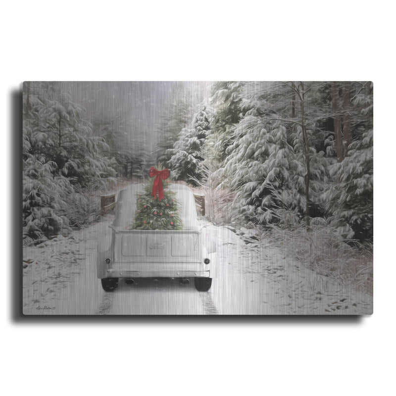 'Picking Up the Tree' by Lori Deiter – Metal Wall Art