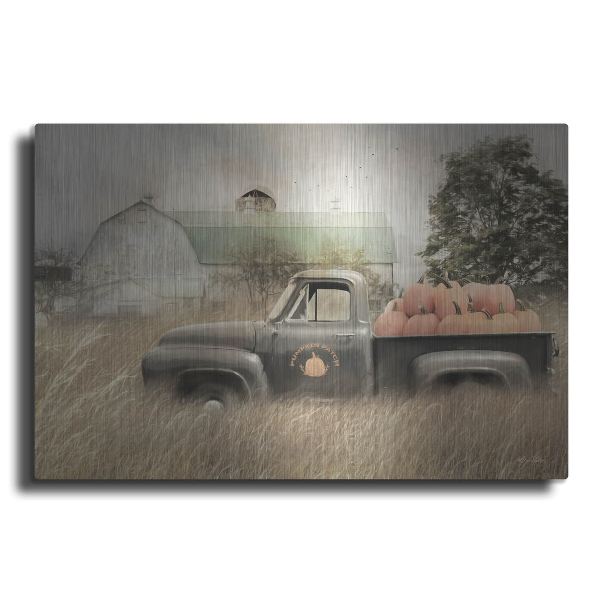 'Happy Harvest Truck' by Lori Deiter – Metal Wall Art