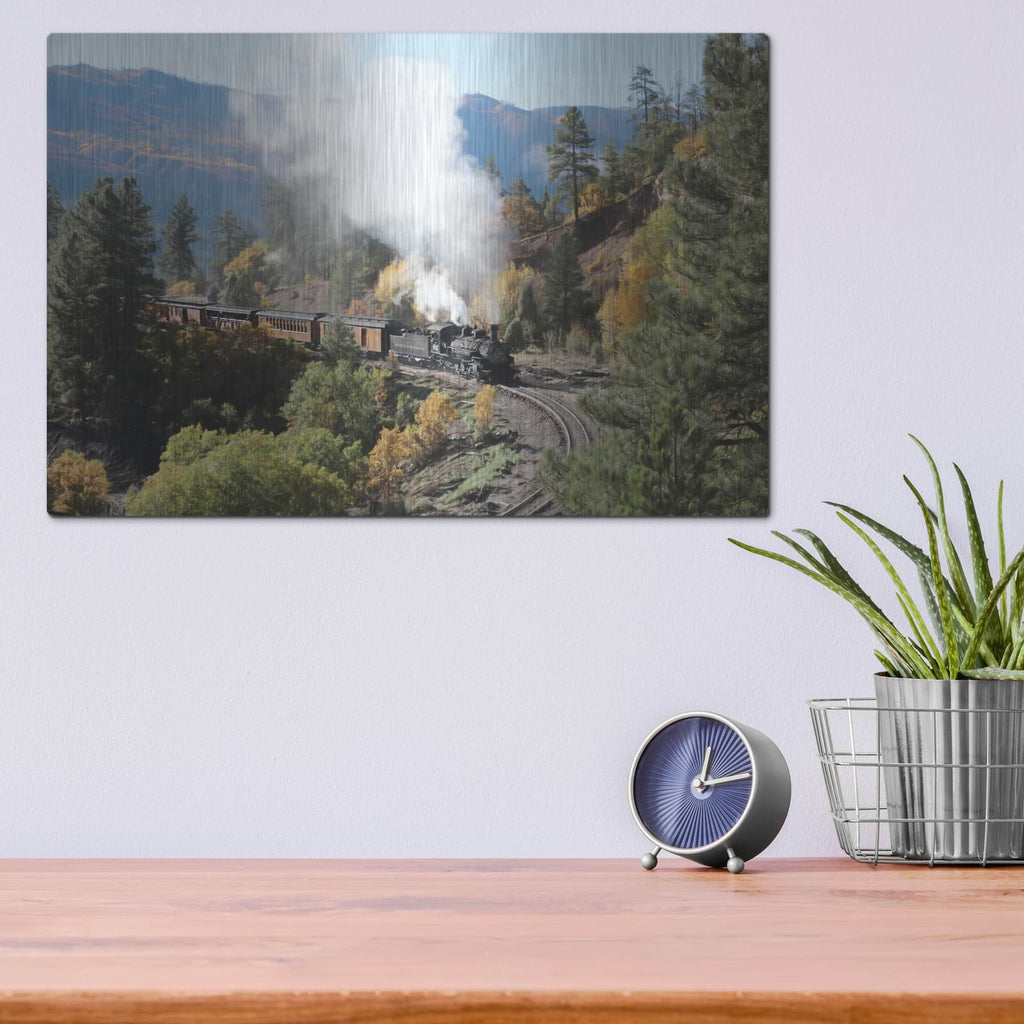 'Durango Silverton Train IV' by Lori Deiter – Metal Wall Art, 16x12 room view