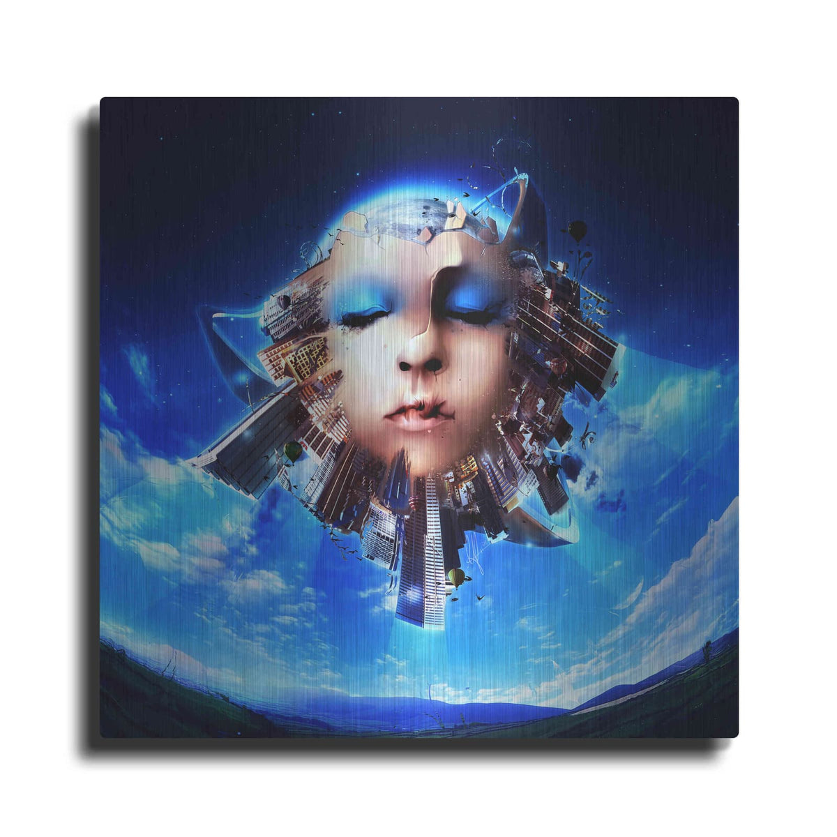 'City of Light' by Mario Sanchez Nevado – Metal Wall Art