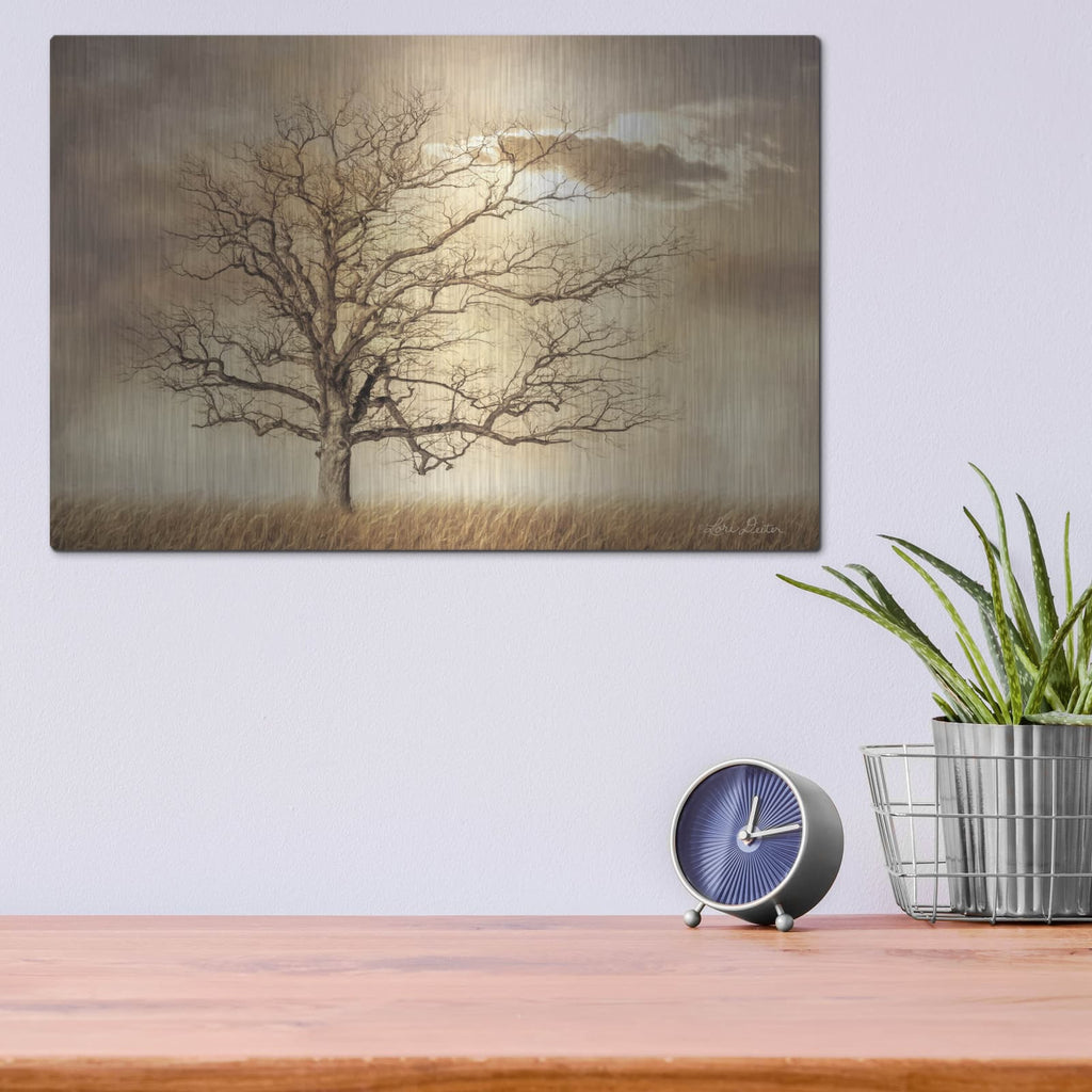 'Golden Tree' by Lori Deiter – Metal Wall Art, 16x12 room view