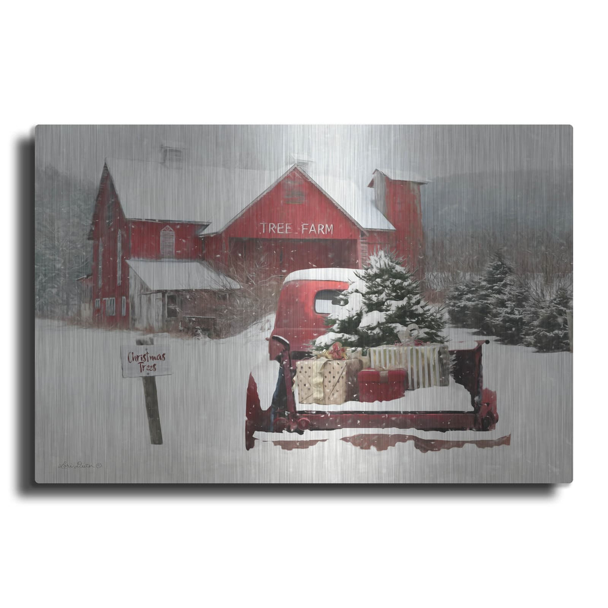 'Tree Farm Christmas' by Lori Deiter – Metal Wall Art