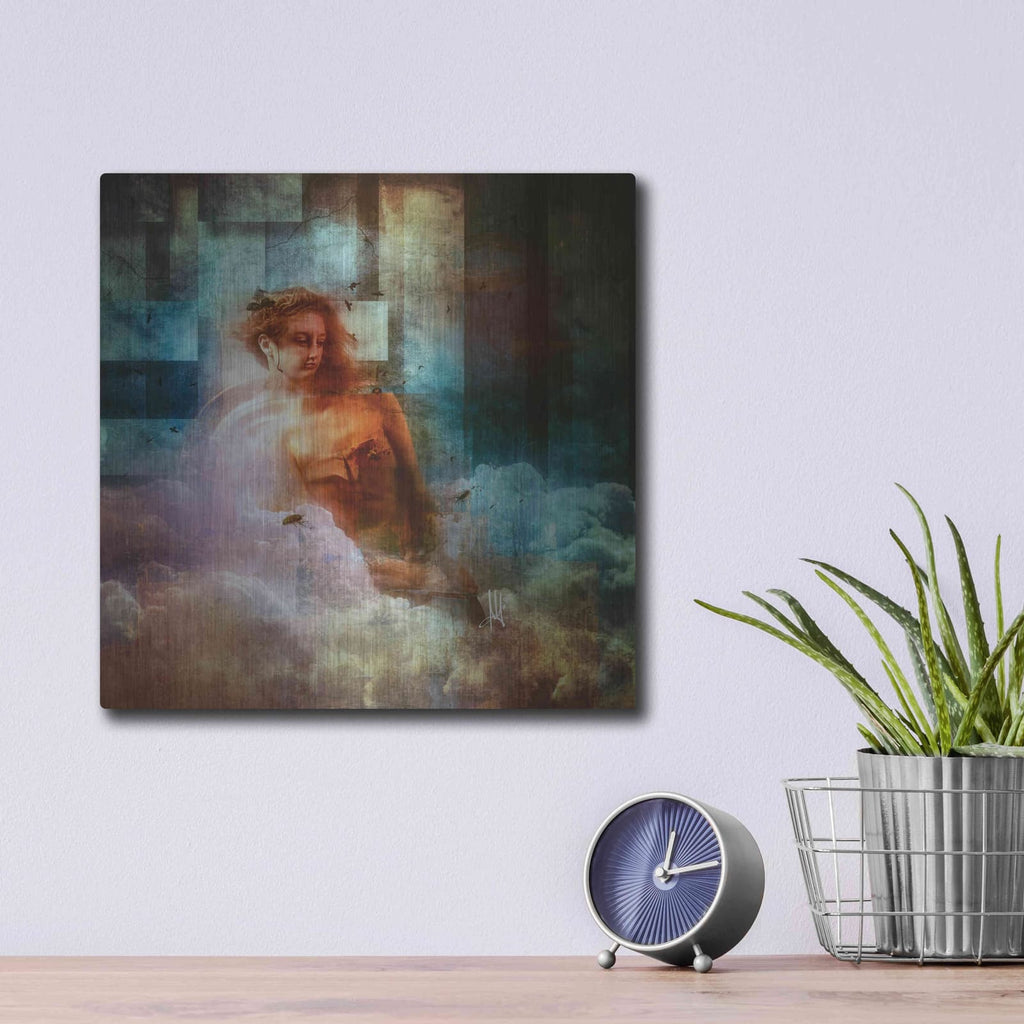 'Clouds' by Mario Sanchez Nevado – Metal Wall Art, 12x12 room view