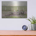 'Country Flower Wagon' by Lori Deiter – Metal Wall Art, 16x12 room view