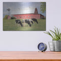 'Henderson Cows' by Lori Deiter – Metal Wall Art, 16x12 room view