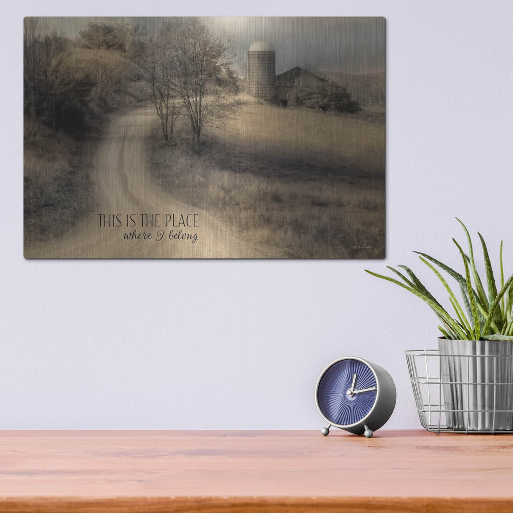 'Place Where I Belong' by Lori Deiter – Metal Wall Art, 16x12 room view