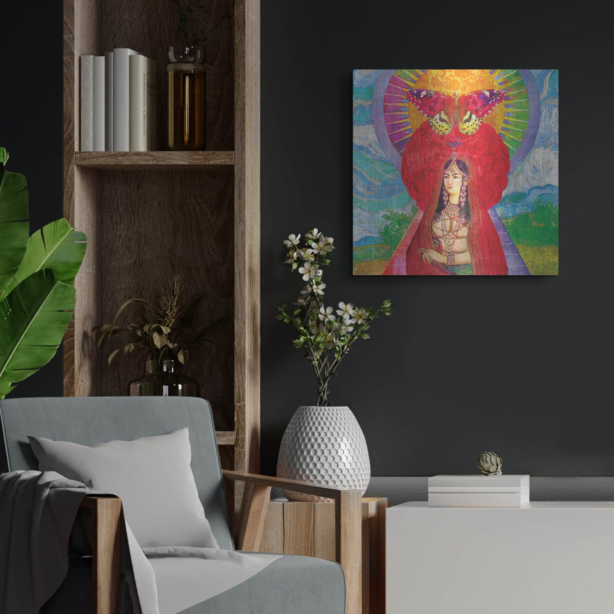 'Beautiful Day' by Elena Ray – Metal Wall Art, 24x24 room view