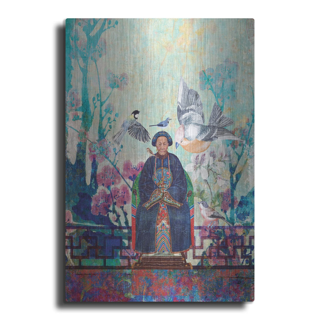 'Birdlady' by Elena Ray – Metal Wall Art
