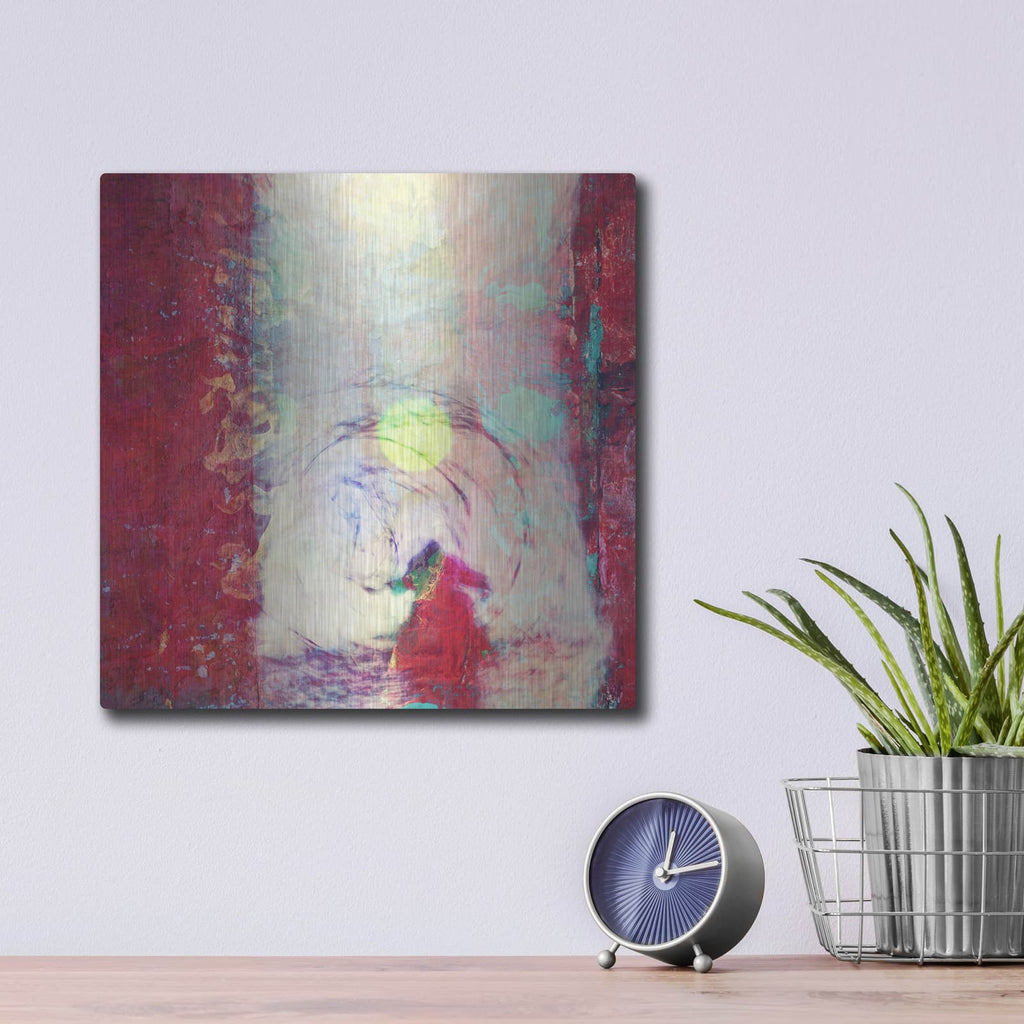 'Chasing A Sun' by Elena Ray – Metal Wall Art, 12x12 room view