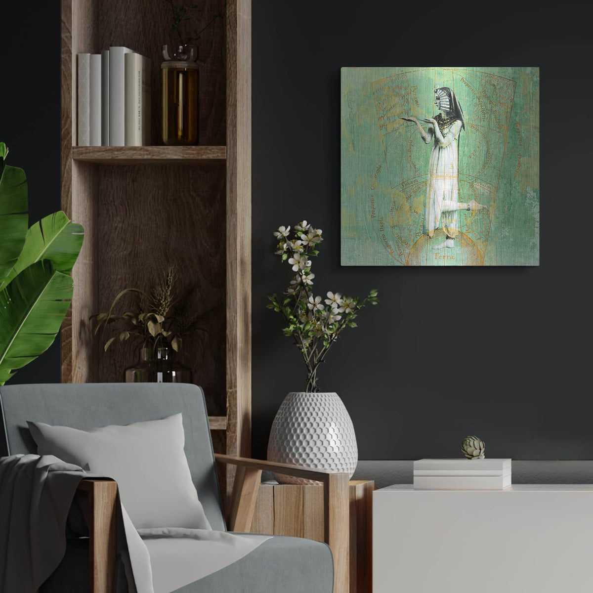 'Empath' by Elena Ray – Metal Wall Art, 24x24 room view