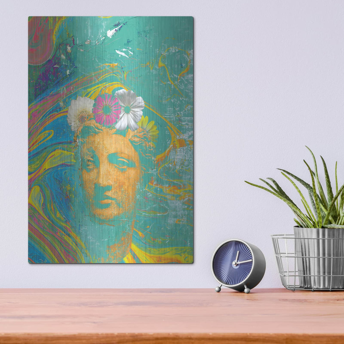 'Goddess Mind' by Elena Ray – Metal Wall Art, 12x16 room view