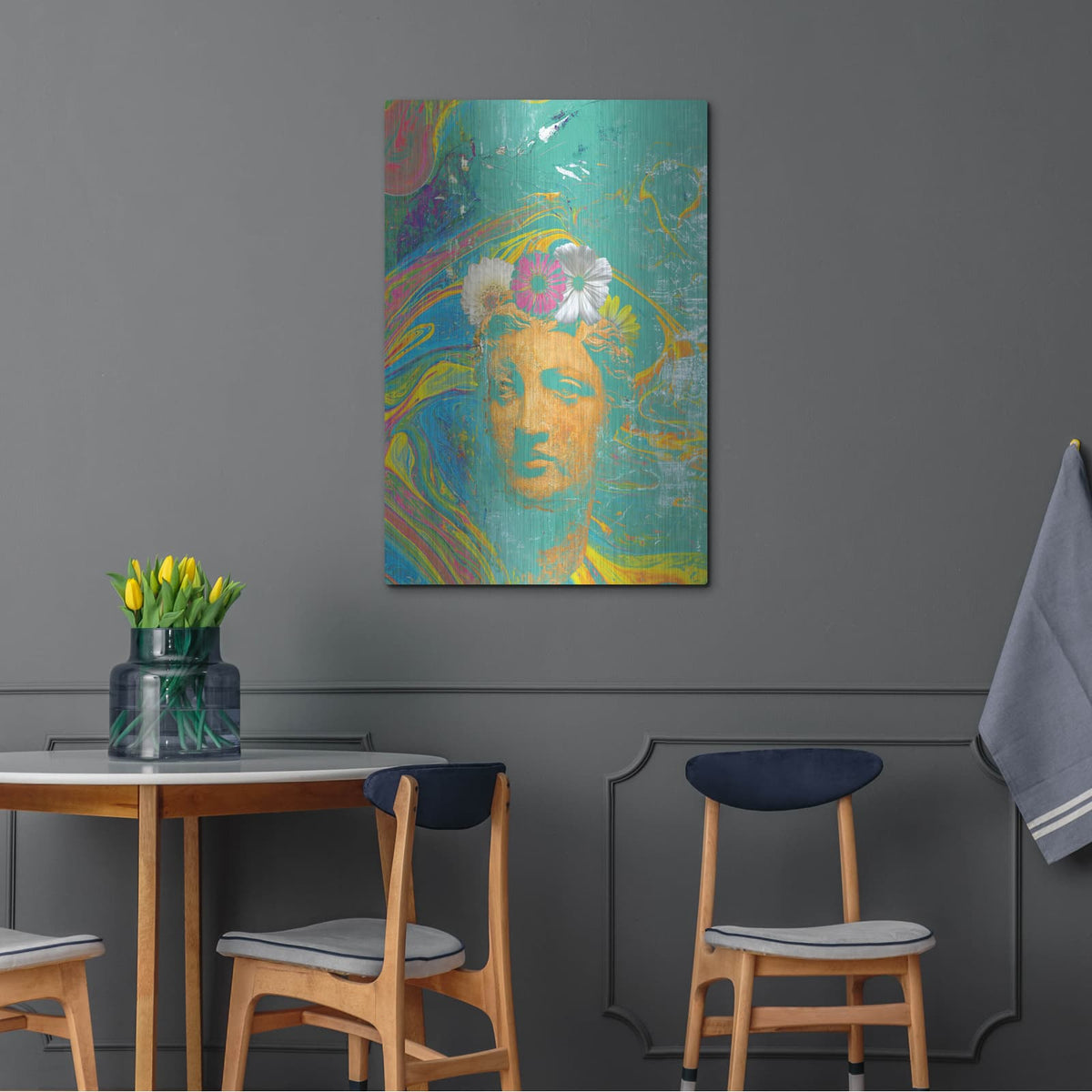 'Goddess Mind' by Elena Ray – Metal Wall Art, 24x36 room view