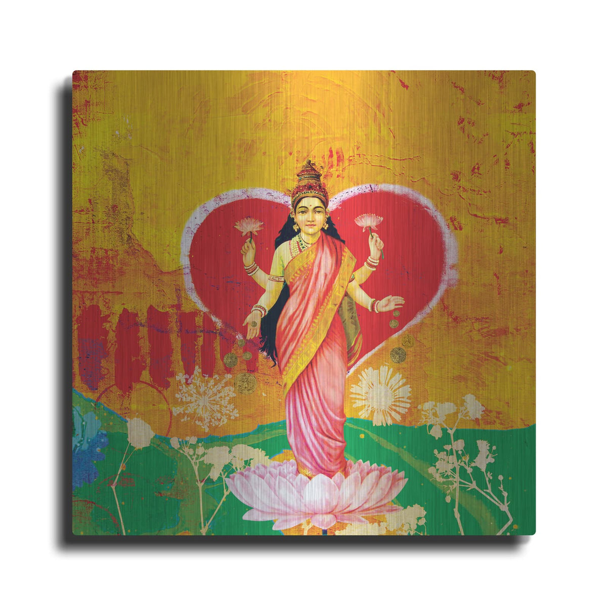 'Lakshimi' by Elena Ray – Metal Wall Art