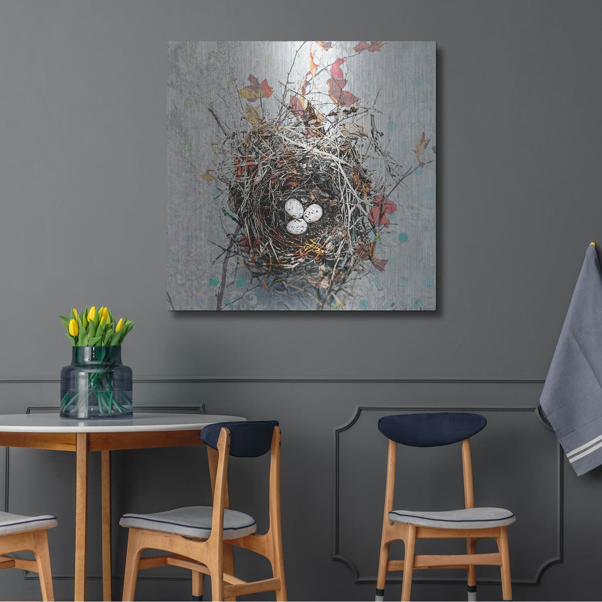 'Nest' by Elena Ray – Metal Wall Art, 36x36 room view