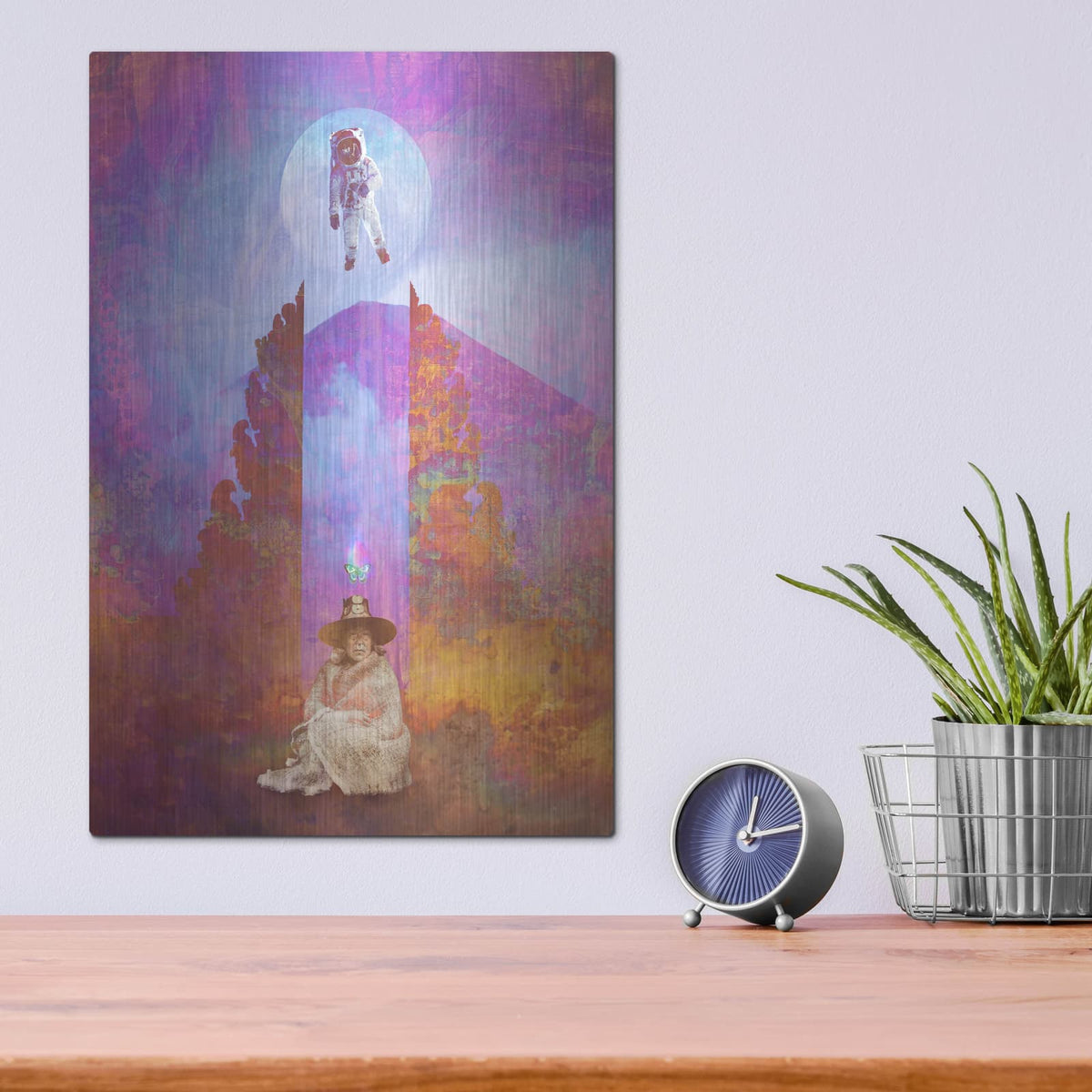 'Pachamama Dreaming The Seeker' by Elena Ray – Metal Wall Art, 12x16 room view