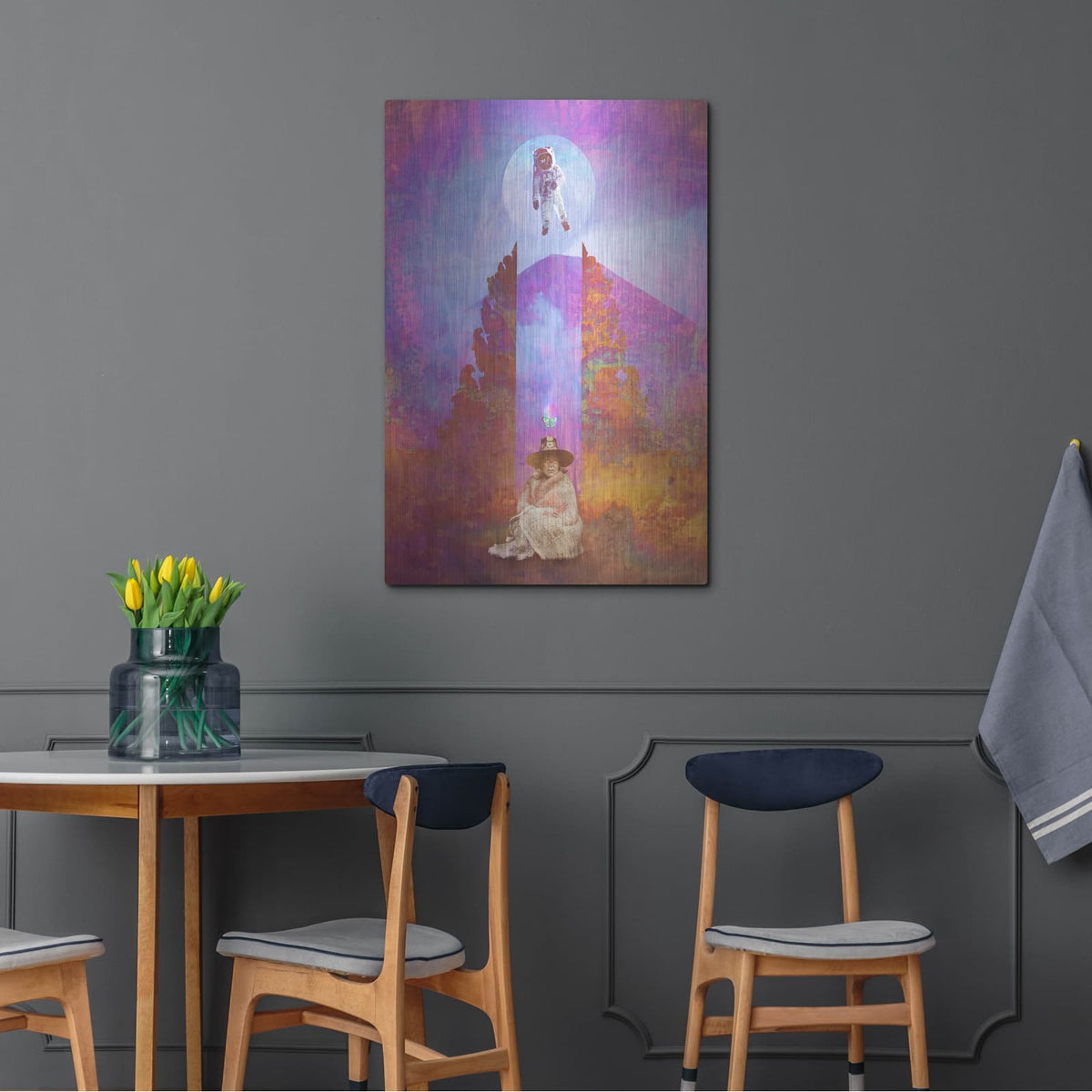 'Pachamama Dreaming The Seeker' by Elena Ray – Metal Wall Art, 24x36 room view
