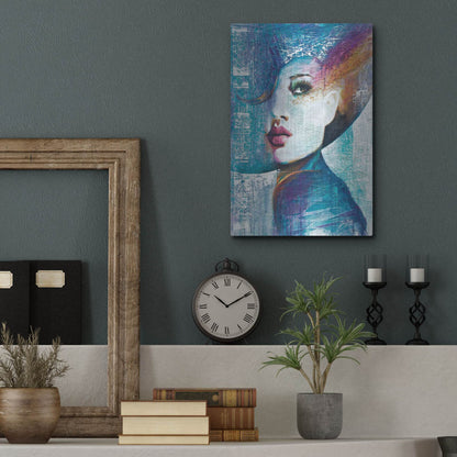 Luxe Metal Art 'Angie' by Colin John Staples, Metal Wall Art,12x16