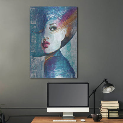 Luxe Metal Art 'Angie' by Colin John Staples, Metal Wall Art,24x36