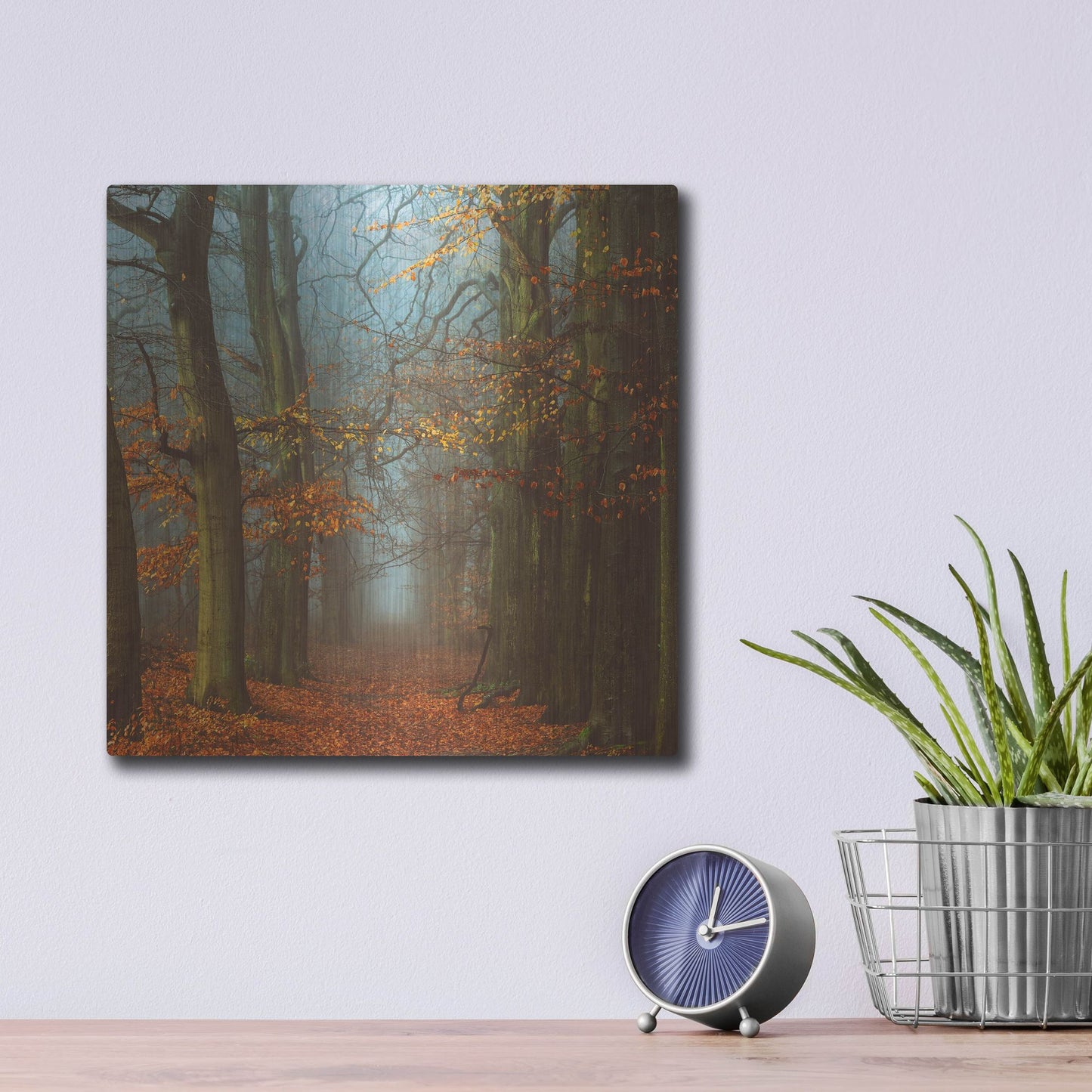 Luxe Metal Art 'Path of The Mystics' by Lars Van de Goor, Metal Wall Art,12x12