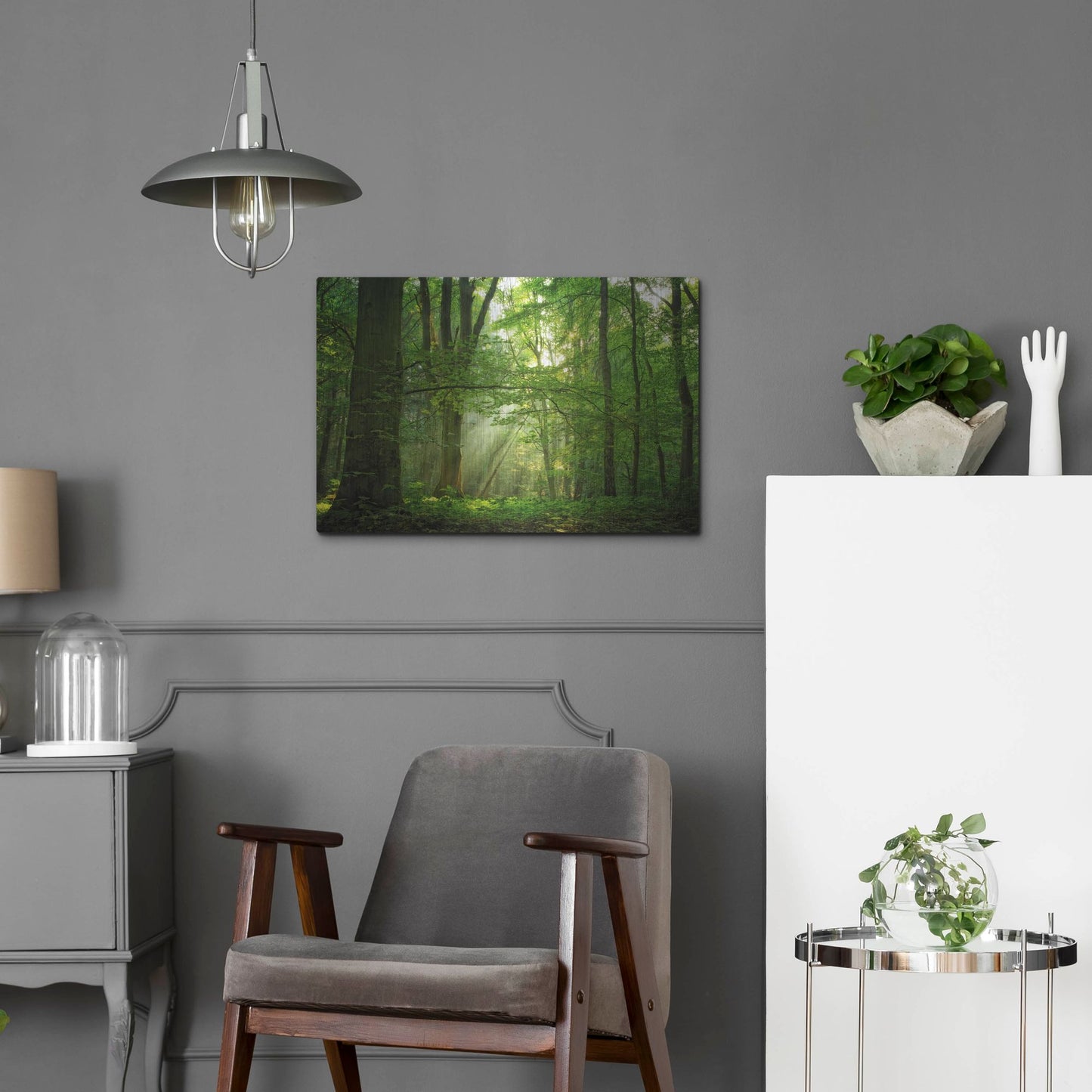 Luxe Metal Art 'Breathe' by Lars Van de Goor, Metal Wall Art,24x16