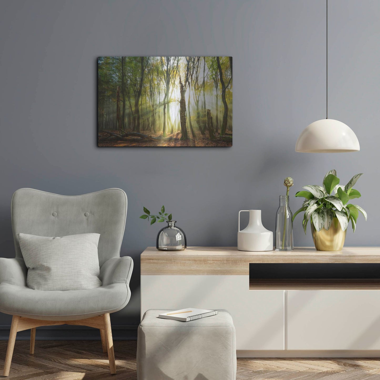 Luxe Metal Art 'Still Standing' by Lars Van de Goor, Metal Wall Art,24x16