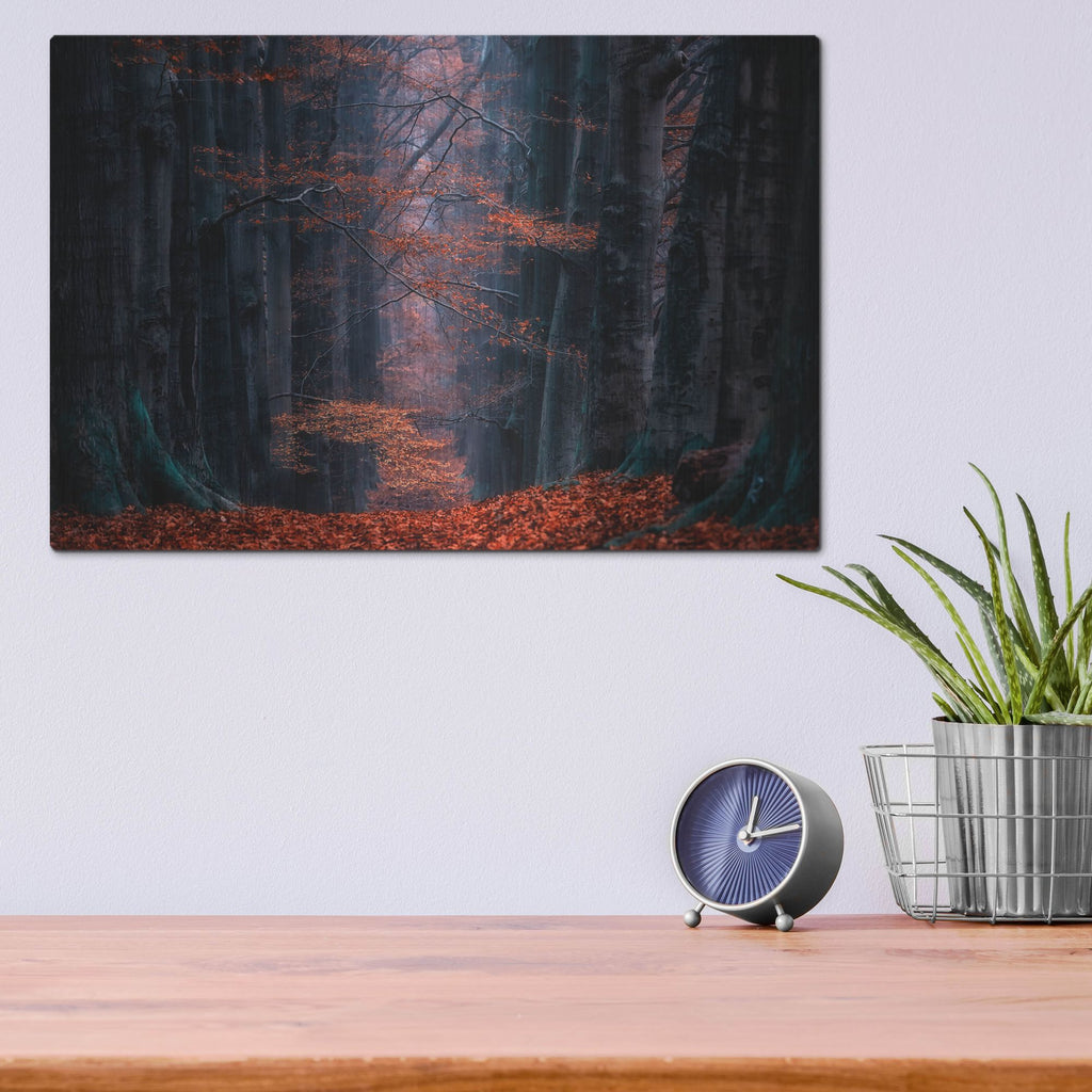Luxe Metal Art 'Synapse' by Lars Van de Goor, Metal Wall Art,16x12