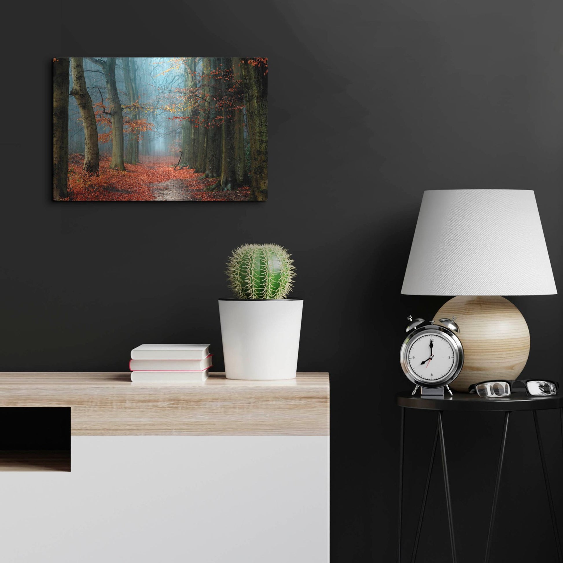 Luxe Metal Art 'Bussum in Fall' by Lars Van de Goor, Metal Wall Art,24x16