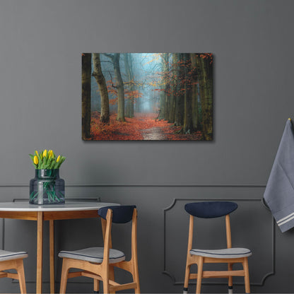 Luxe Metal Art 'Bussum in Fall' by Lars Van de Goor, Metal Wall Art,36x24