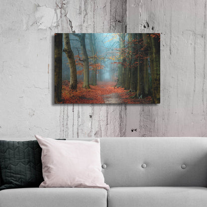 Luxe Metal Art 'Bussum in Fall' by Lars Van de Goor, Metal Wall Art,36x24