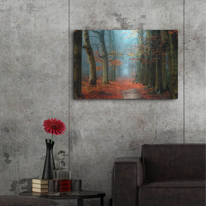 Luxe Metal Art 'Bussum in Fall' by Lars Van de Goor, Metal Wall Art,36x24