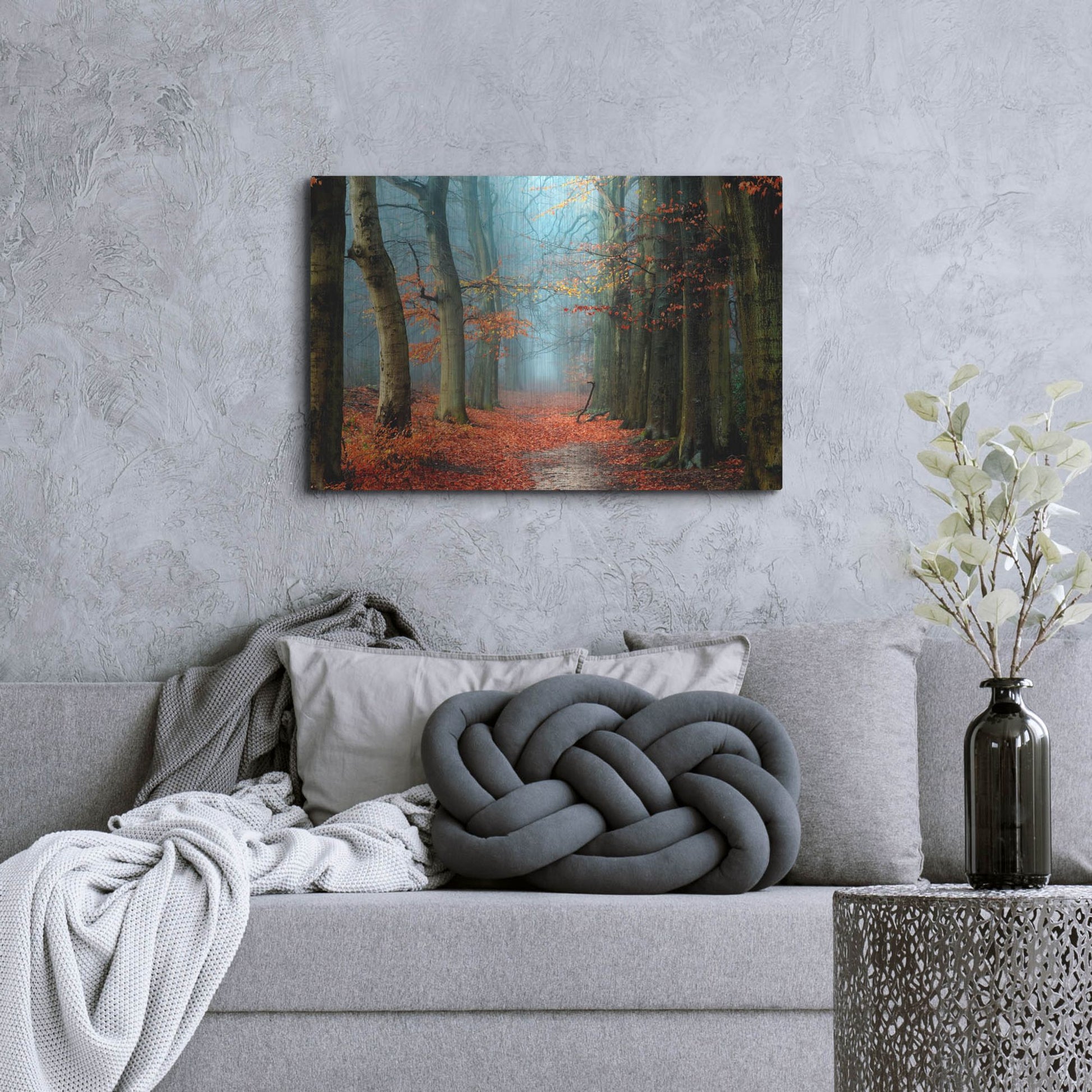 Luxe Metal Art 'Bussum in Fall' by Lars Van de Goor, Metal Wall Art,36x24