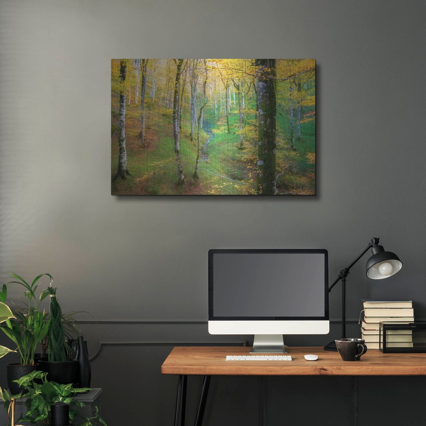 Luxe Metal Art 'Dream of Birches' by Lars Van de Goor, Metal Wall Art,36x24