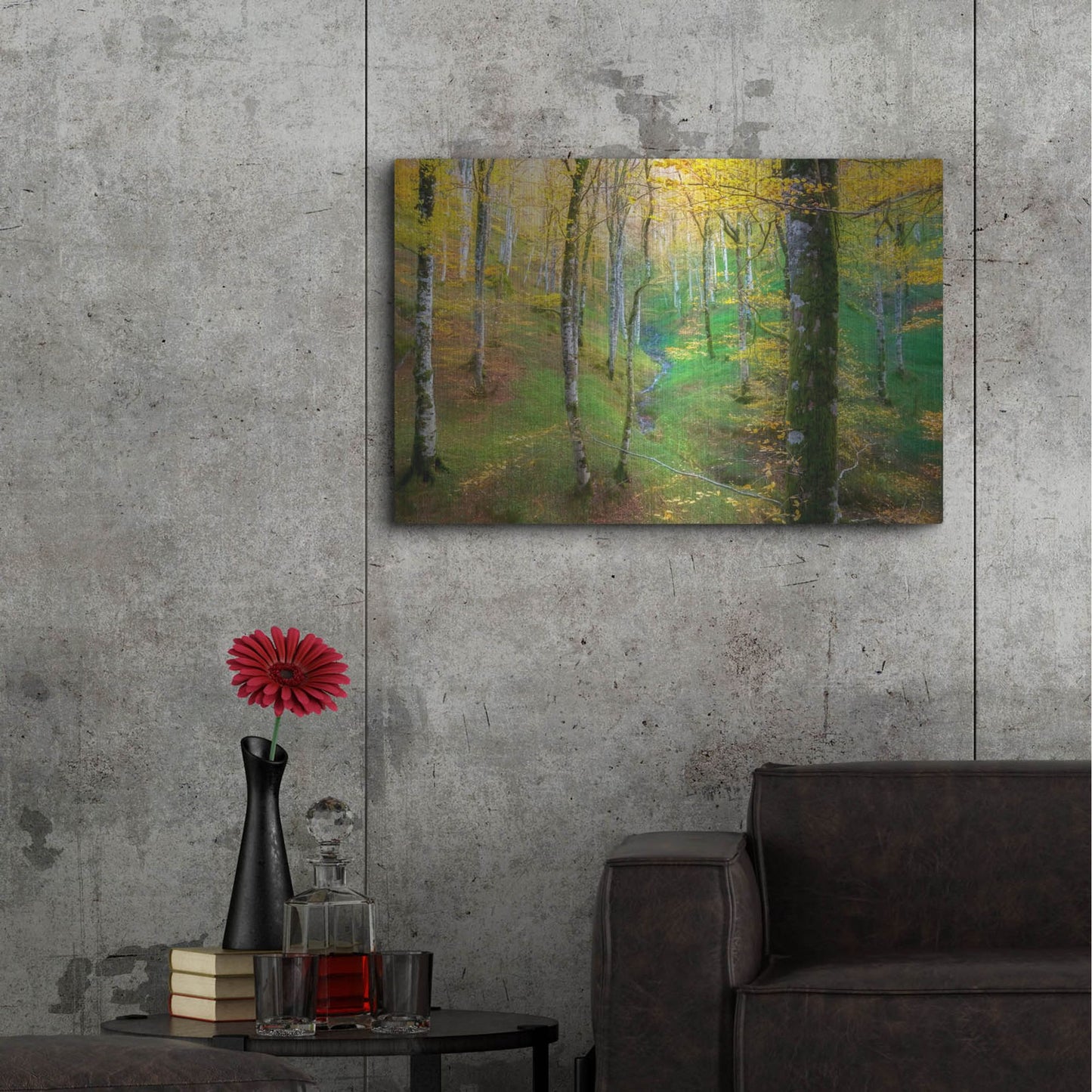 Luxe Metal Art 'Dream of Birches' by Lars Van de Goor, Metal Wall Art,36x24