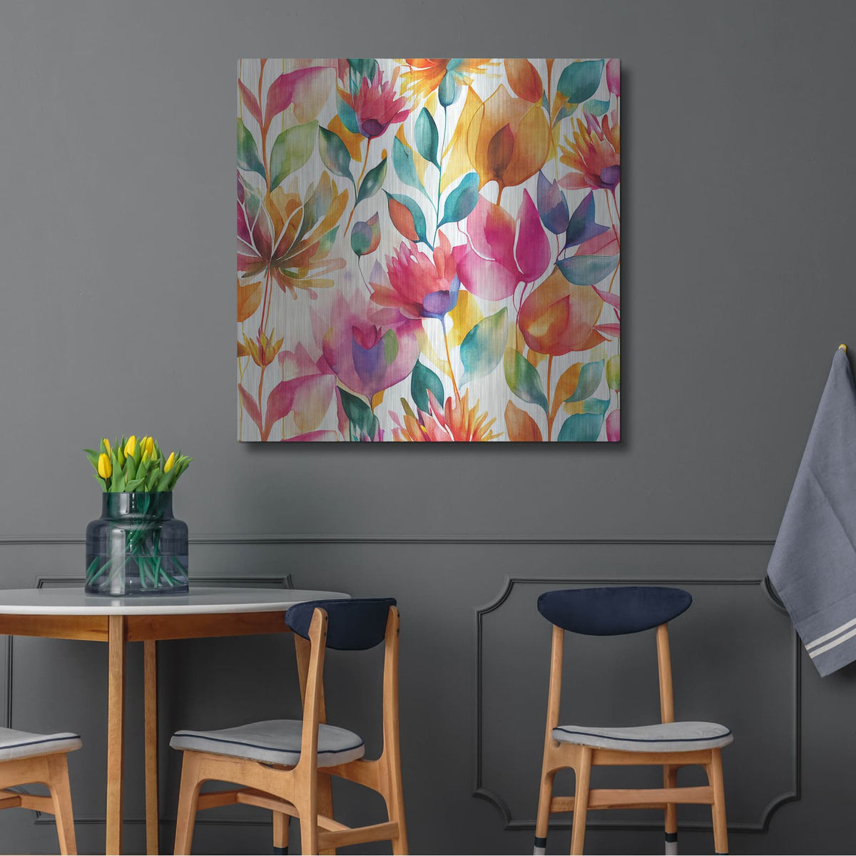 'Floral Passion' by Andrea Haase – Metal Wall Art, 36x36 room view